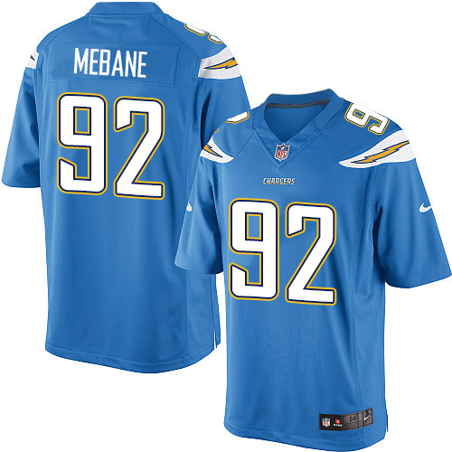 Youth Limited Brandon Mebane Nike Jersey Electric Blue Alternate - #92 NFL Los Angeles Chargers